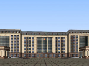 SU model of modern citizen service center office building 3D Model