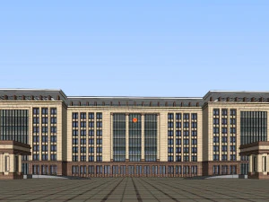 SU model of modern citizen service center office building 3D Model