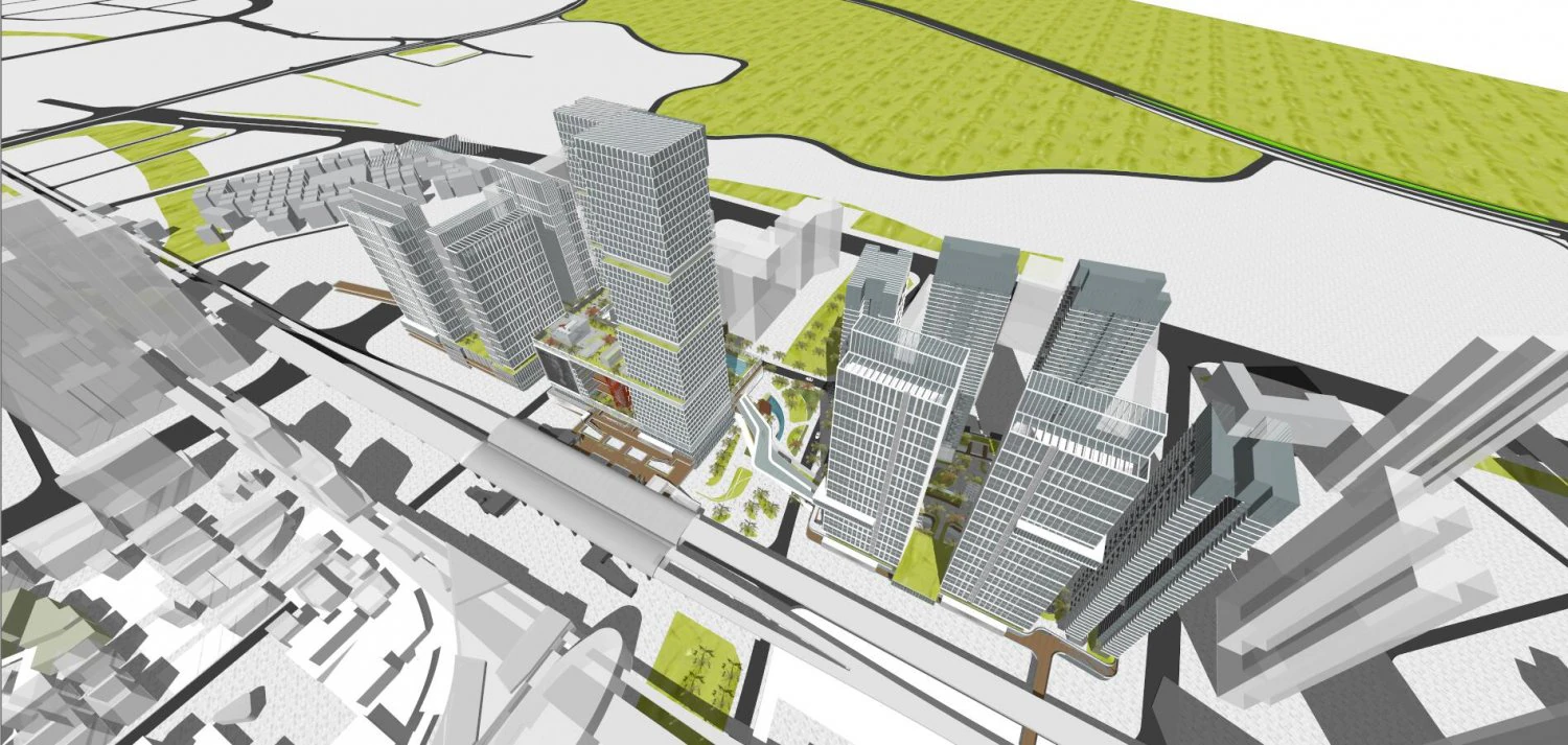 SU model of modern office building in Hongshan 3D Model .c4d .max .obj .3ds .fbx .stl .blend 