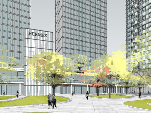 SU model of modern office building in Hongshan 3D Model
