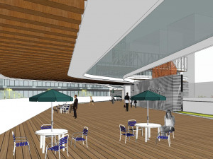 SU model of modern office building in Hongshan 3D Model