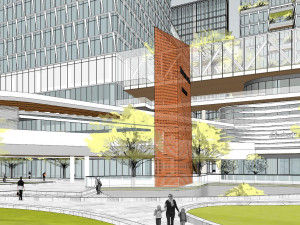 SU model of modern office building in Hongshan 3D Model