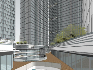 SU model of modern office building in Hongshan 3D Model