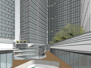 SU model of modern office building in Hongshan 3D Model
