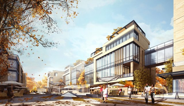 SU model of modern single-family office building Modelo 3D .c4d .max .obj .3ds .fbx .stl .blend 