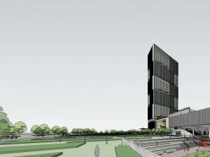 SU model of modern comprehensive commercial office building 3D Model