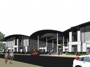 SU model of modern Sports Center commercial office building 3D Модель