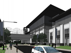 SU model of modern Sports Center commercial office building 3D Модель