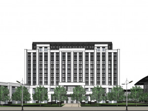 SU model of modern Sports Center commercial office building 3D Модель