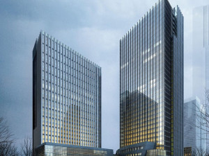 SU model of modern style Building office building 3D Model