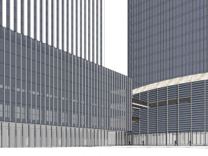 SU model of modern style Building office building 3D Model