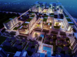 SU model of modern office and residential apartment building 3D Model