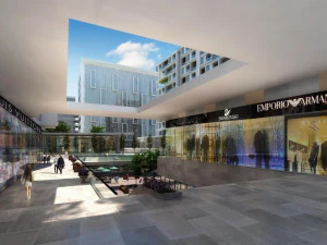 SU model of modern office and residential apartment building 3D Model