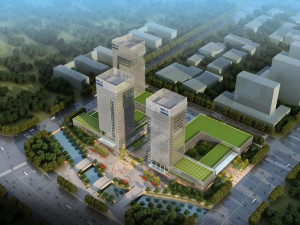 SU model of modern style railway office building building 3D 모델