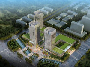 SU model of modern style railway office building building 3D Model