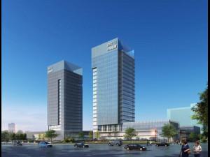 SU model of modern style railway office building building 3D Model