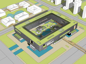 SU model of the Science City Innovation Research Institute 3D Model