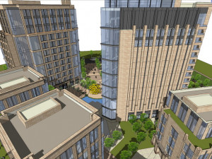SU model of office SOHO building 3D Модель