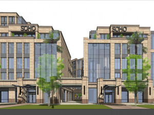 SU model of office SOHO building 3D Модель
