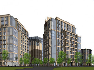 SU model of office SOHO building 3D Модель
