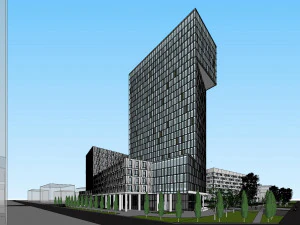 SU model of the office of the Transportation Research Institute 3D Model