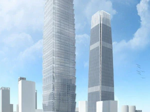SU model of the Guomao Phase III office building building 3D Model