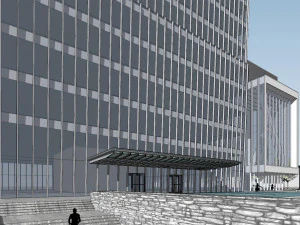 SU model of the Guomao Phase III office building building 3D Model
