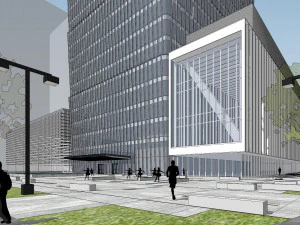 SU model of the Guomao Phase III office building building 3D Model