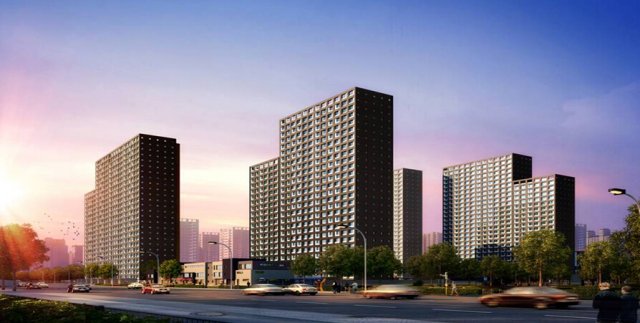 SU model of Vanke Blue Mountain office and apartment building Model 3D .c4d .max .obj .3ds .fbx .stl .blend 