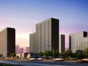 SU model of Vanke Blue Mountain office and apartment building 3D Model