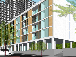 SU model of Vanke Blue Mountain office and apartment building Model 3D