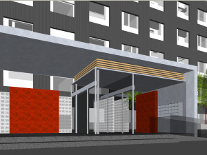 SU model of Vanke Blue Mountain office and apartment building Model 3D