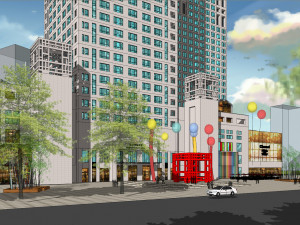 SU model of Yintai Center office and apartment building Modèle 3D
