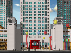 SU model of Yintai Center office and apartment building Modelo 3D