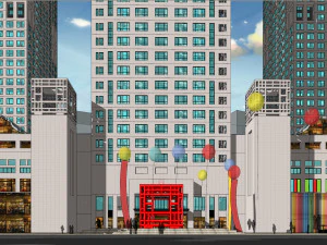 SU model of Yintai Center office and apartment building 3D Model
