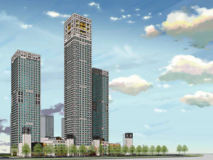 SU model of Yintai Center office and apartment building 3D Model