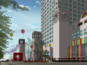 SU model of Yintai Center office and apartment building Modelo 3D