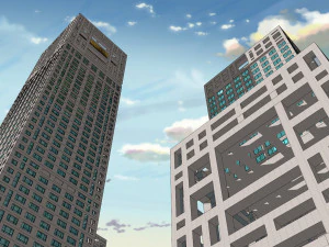 SU model of Yintai Center office and apartment building 3D Model