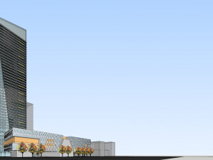SU model of super high-rise office and commercial buildings 3D Model