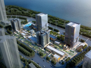 SU model of office and commercial building in Nansha 3D Model