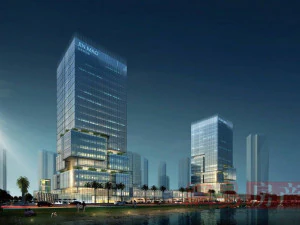 SU model of office and commercial building in Nansha 3D Model