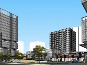 SU model of office and commercial building in Nansha 3D Model