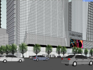 SU model of commercial and office apartment building 3D Model