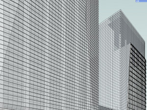SU model of commercial and office apartment building 3D Model