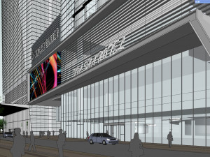 SU model of commercial and office apartment building 3D Model