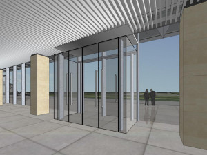 SU model of green space super high-rise office building 3D 모델