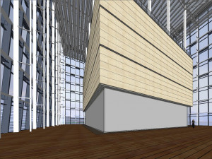 SU model of green space super high-rise office building 3D 모델