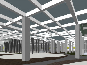 SU model of commercial office building in Qinhuai 3D मॉडल