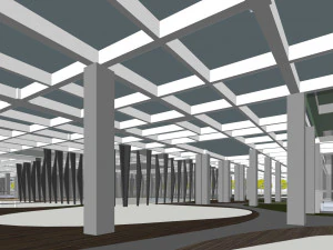 SU model of commercial office building in Qinhuai 3D Model