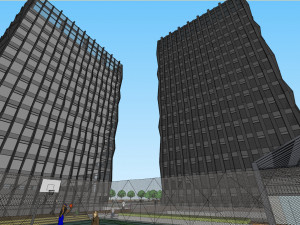 SU model of commercial office building in Qinhuai 3D मॉडल